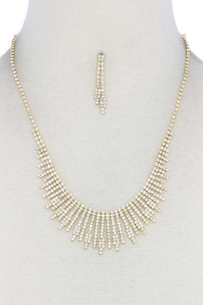 Dangle Rhinestone Necklace - Deals Kiosk