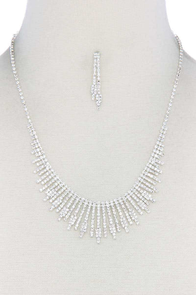 Dangle Rhinestone Necklace - Deals Kiosk