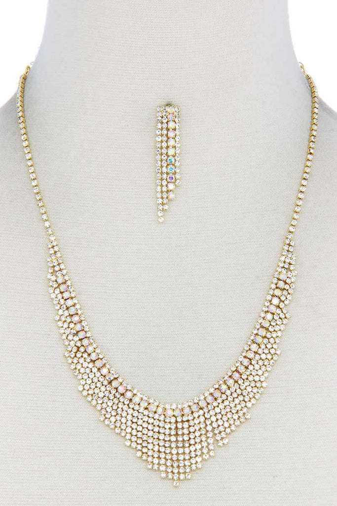 Dangle Rhinestone Necklace - Deals Kiosk