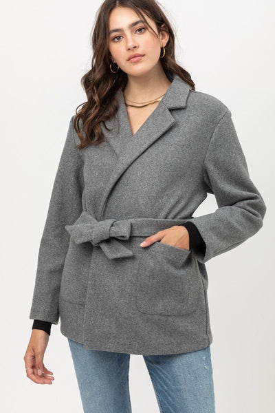 Fleece Belted Coat - Deals Kiosk