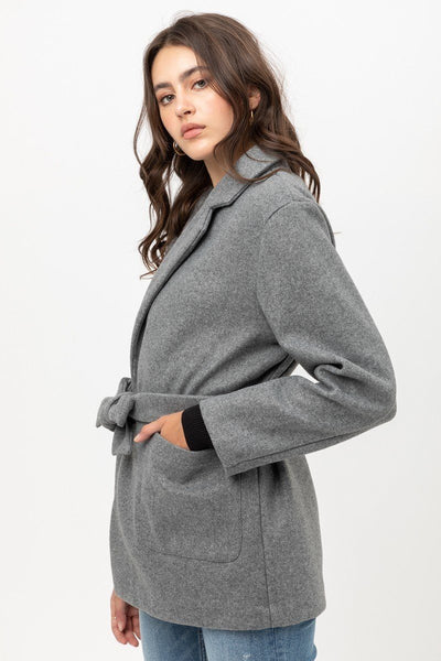 Fleece Belted Coat - Deals Kiosk
