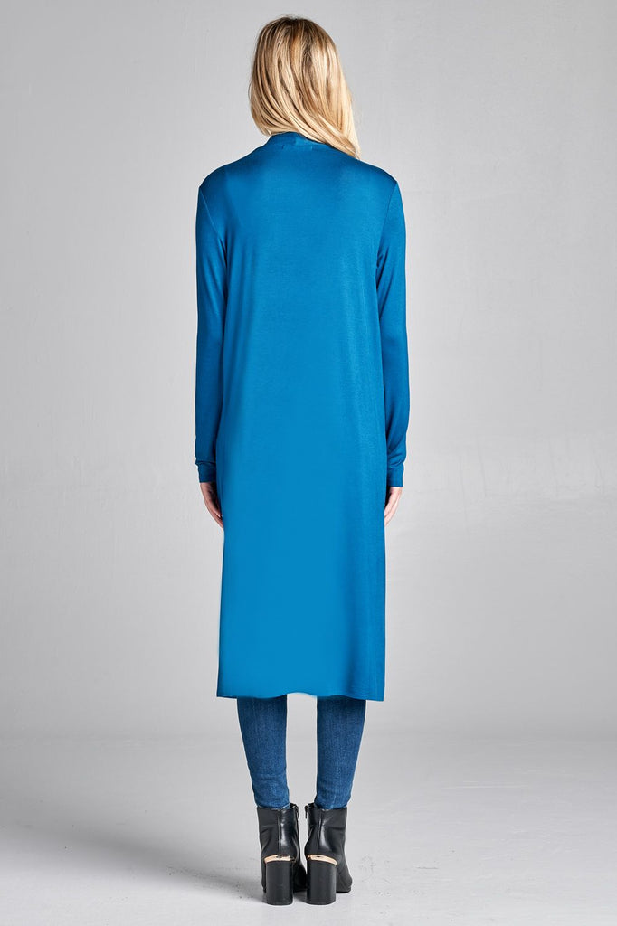 Open Front Long Cardigan - Deals Kiosk