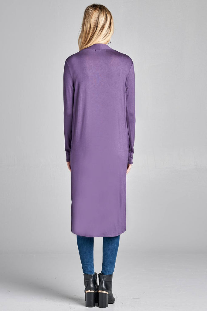 Open Front Long Cardigan - Deals Kiosk