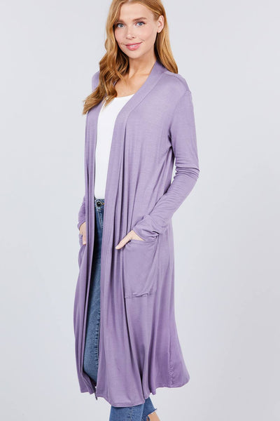 Open Front Long Cardigan - Deals Kiosk