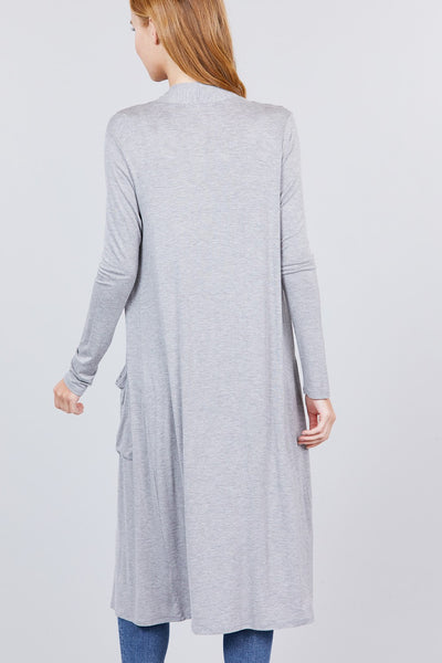 Open Front Long Cardigan - Deals Kiosk