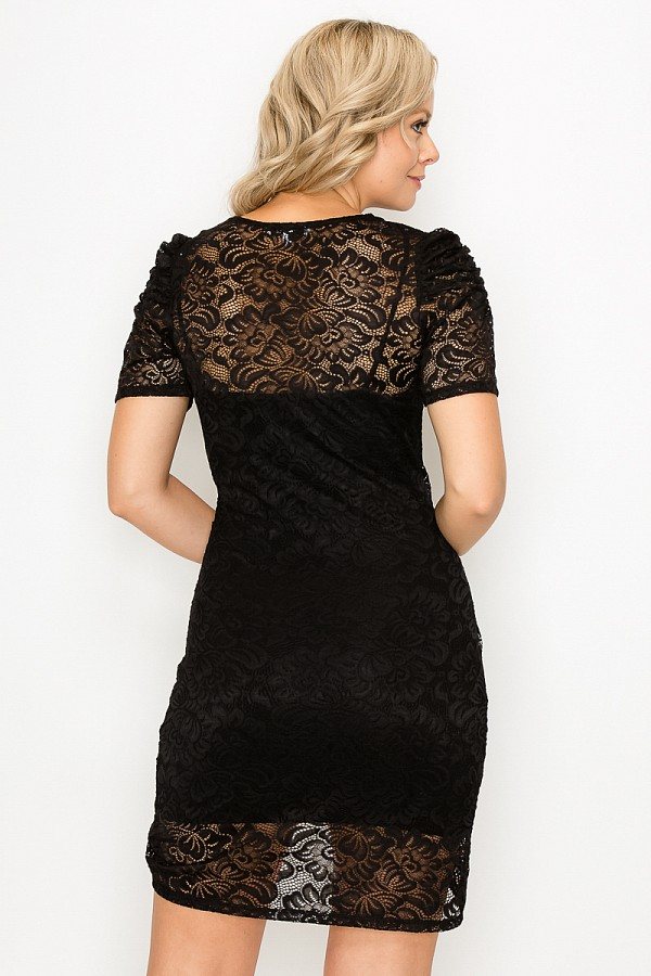 High-low Lace Mini Dress - Deals Kiosk