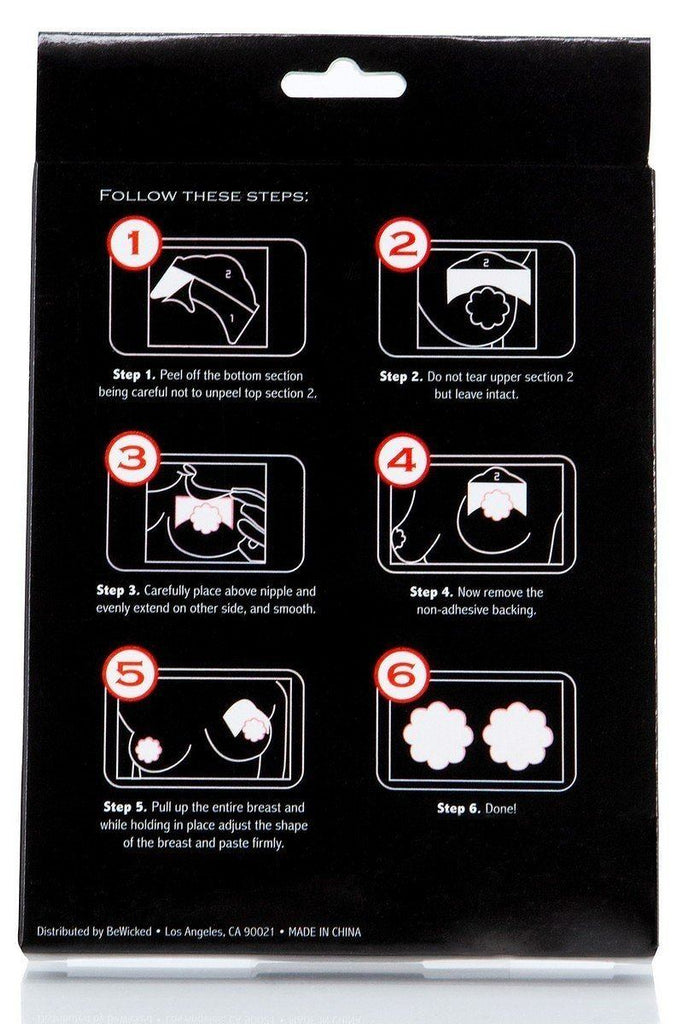 Flower Shaped Adhesive Nipple Covers With Breast Lift Adhesive. Women - Deals Kiosk