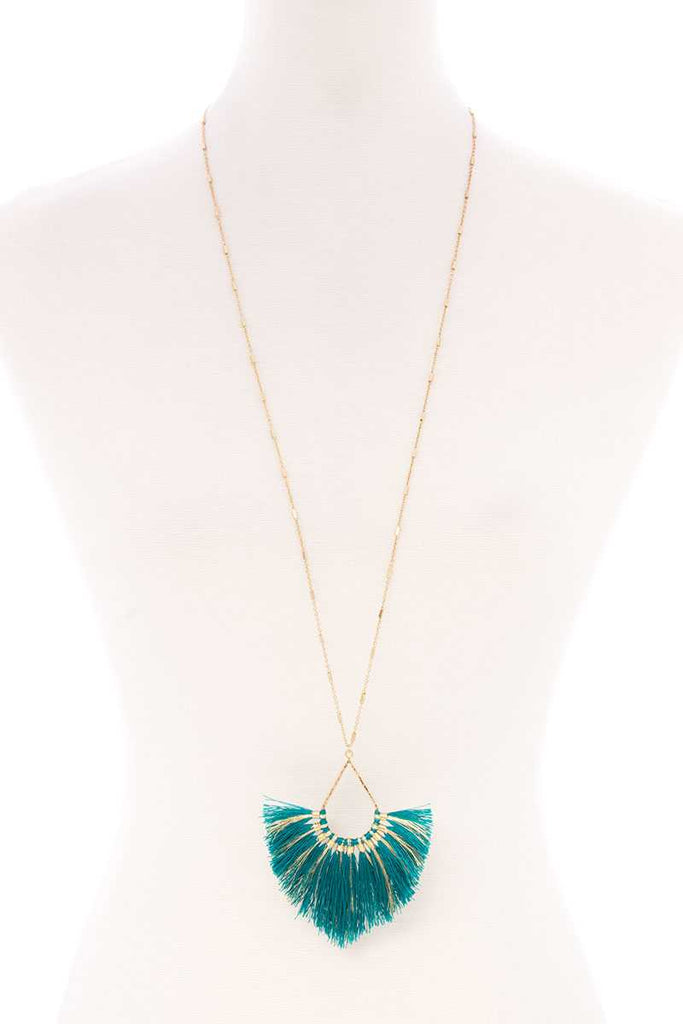 Fashion Tassel Metal Long Necklace - Deals Kiosk