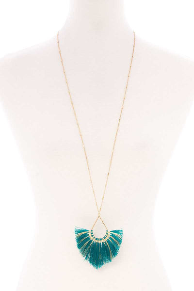 Fashion Tassel Metal Long Necklace - Deals Kiosk