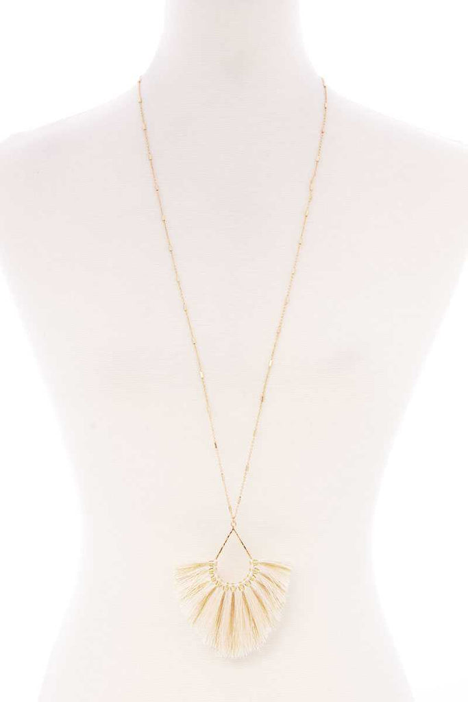 Fashion Tassel Metal Long Necklace - Deals Kiosk