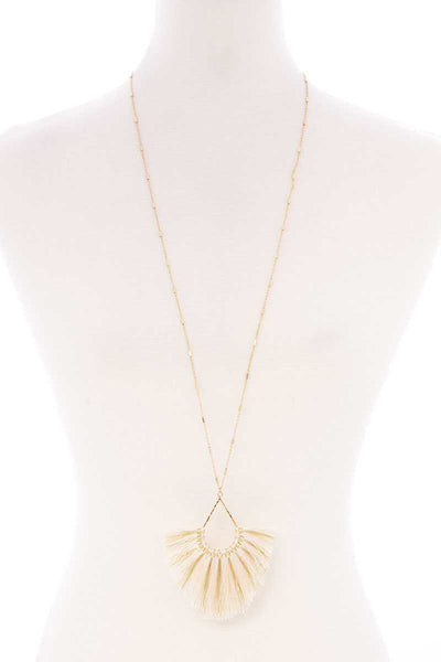 Fashion Tassel Metal Long Necklace - Deals Kiosk