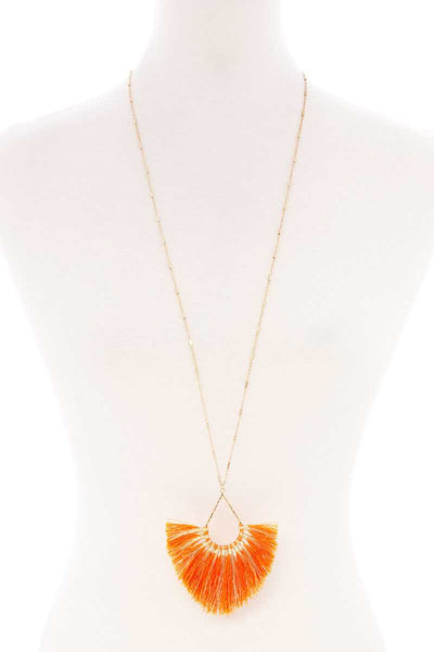 Fashion Tassel Metal Long Necklace - Deals Kiosk