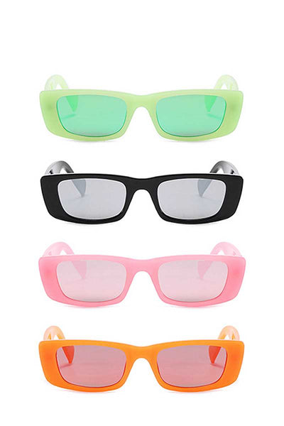 Trendy Sharp Eye Vibrant Colored Sunglasses - Deals Kiosk