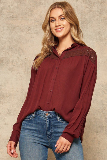 A Crinkled Woven Shirt Featuring Basic Collar - Deals Kiosk
