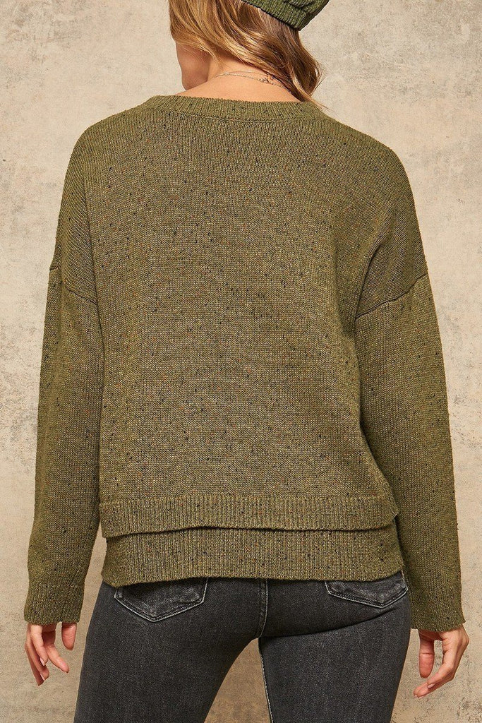 A Multicolor Knit Sweater - Deals Kiosk