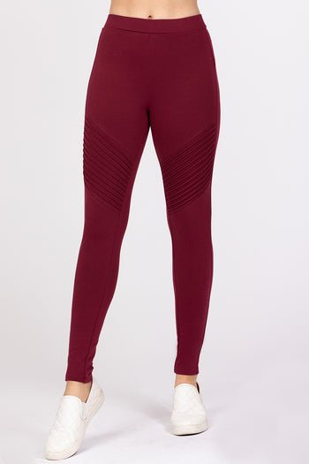 Pintuck Detail Ponte Pants - Deals Kiosk