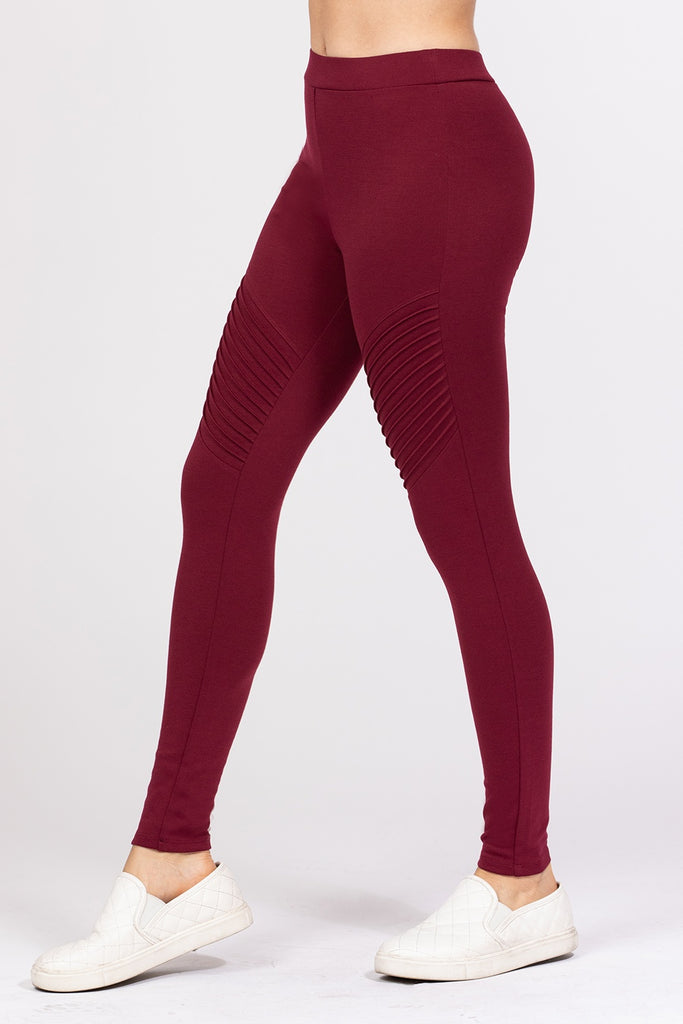 Pintuck Detail Ponte Pants - Deals Kiosk