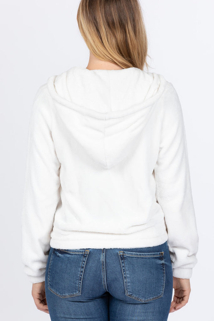 Faux Fur Hoodie Jacket - Deals Kiosk