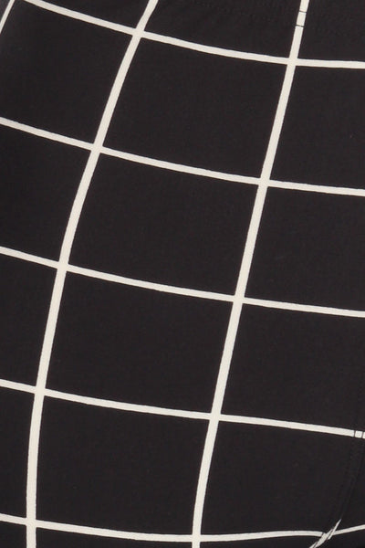 Plaid High Waisted Leggings With Elastic Waist And Skinny Fit - Deals Kiosk