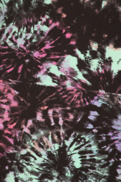 5-inch Long Yoga Style Banded Lined Tie Dye Printed Knit Legging With High Waist. - Deals Kiosk