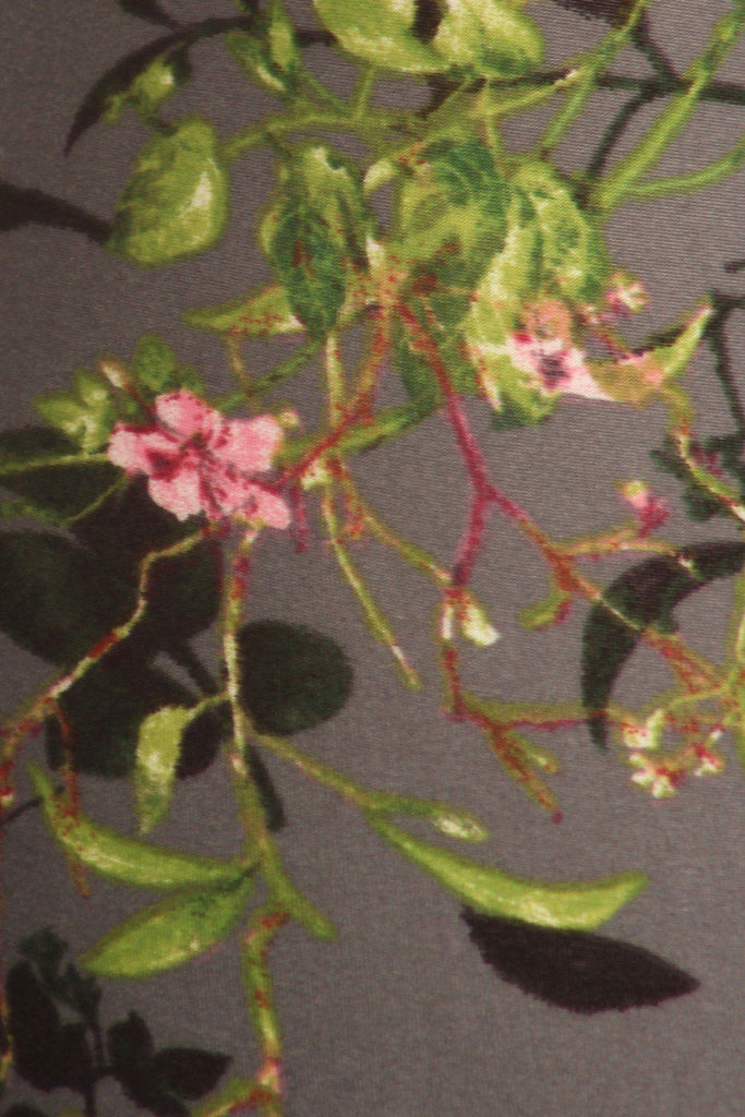 5-inch Long Yoga Style Banded Lined Floral Printed Knit Legging With High Waist - Deals Kiosk