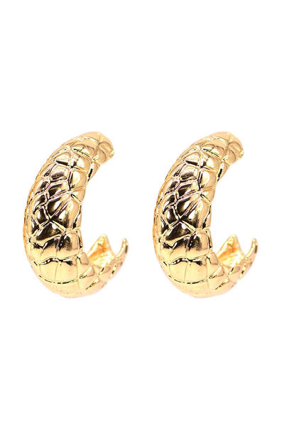 Mini Thick Metal Open Hoop Earring - Deals Kiosk