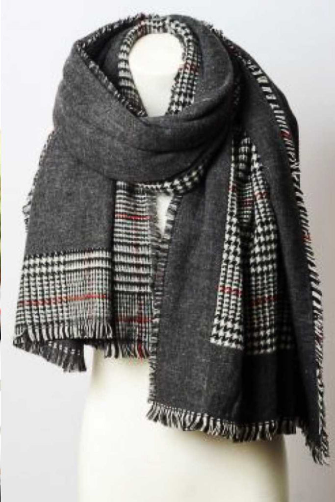 Reversible Tartan Plaid Oversized Blanket Scarf - Deals Kiosk