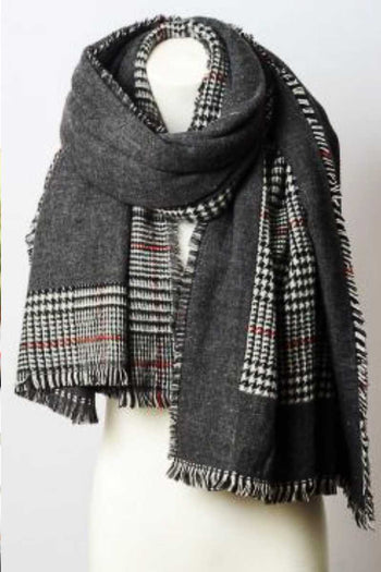 Reversible Tartan Plaid Oversized Blanket Scarf - Deals Kiosk