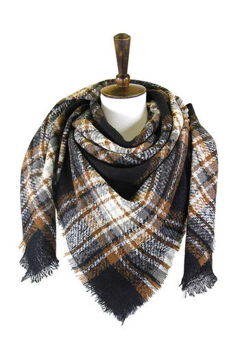 Plaid Square Blanket Scarf - Deals Kiosk