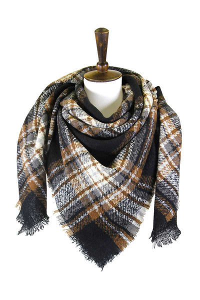 Plaid Square Blanket Scarf - Deals Kiosk