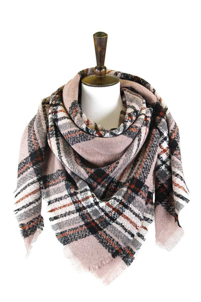 Plaid Square Blanket Scarf - Deals Kiosk