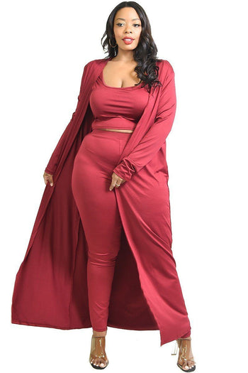 Plus Solid 3 Piece Legging Set - Deals Kiosk