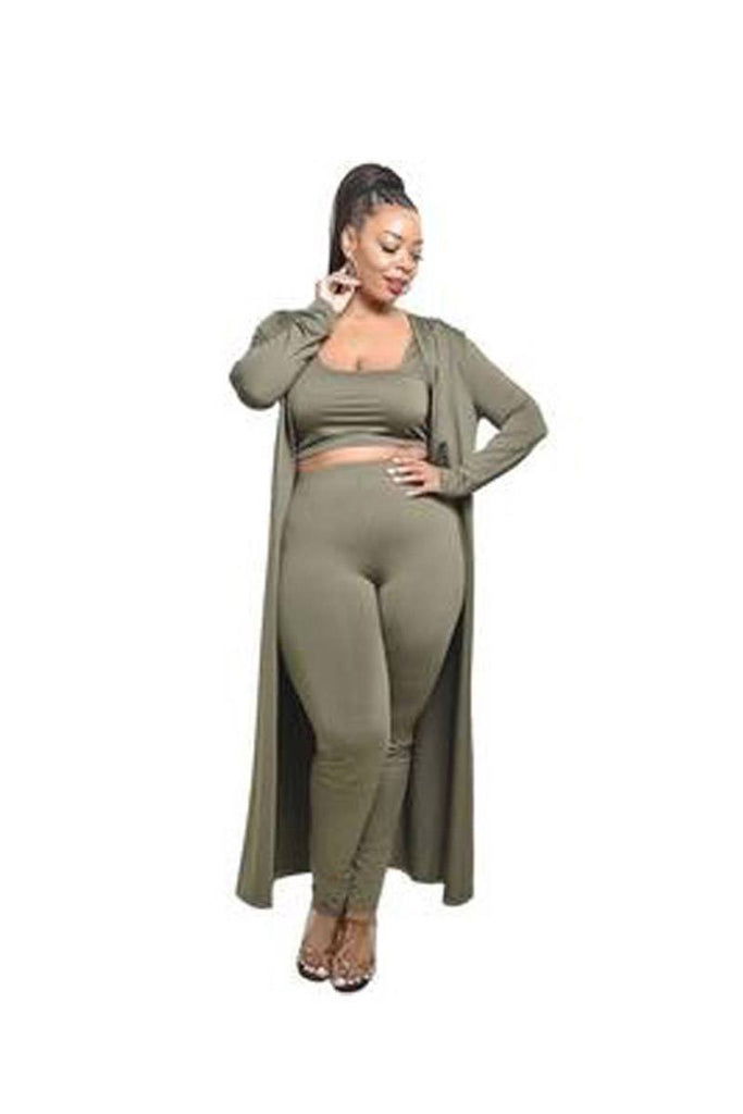 Plus Solid 3 Piece Legging Set - Deals Kiosk