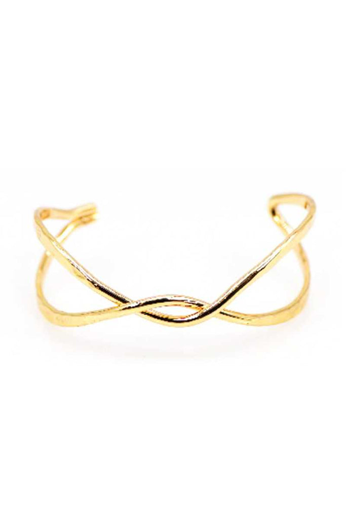 Metal Twist Cuff Bracelet - Deals Kiosk
