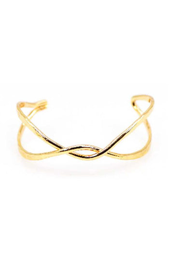 Metal Twist Cuff Bracelet - Deals Kiosk