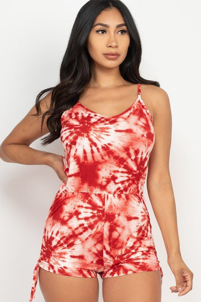 Tie-dye Printed Romper - Deals Kiosk