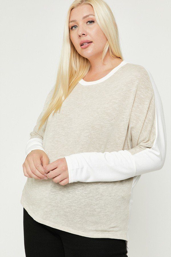 Contrast-color Block Top - Deals Kiosk