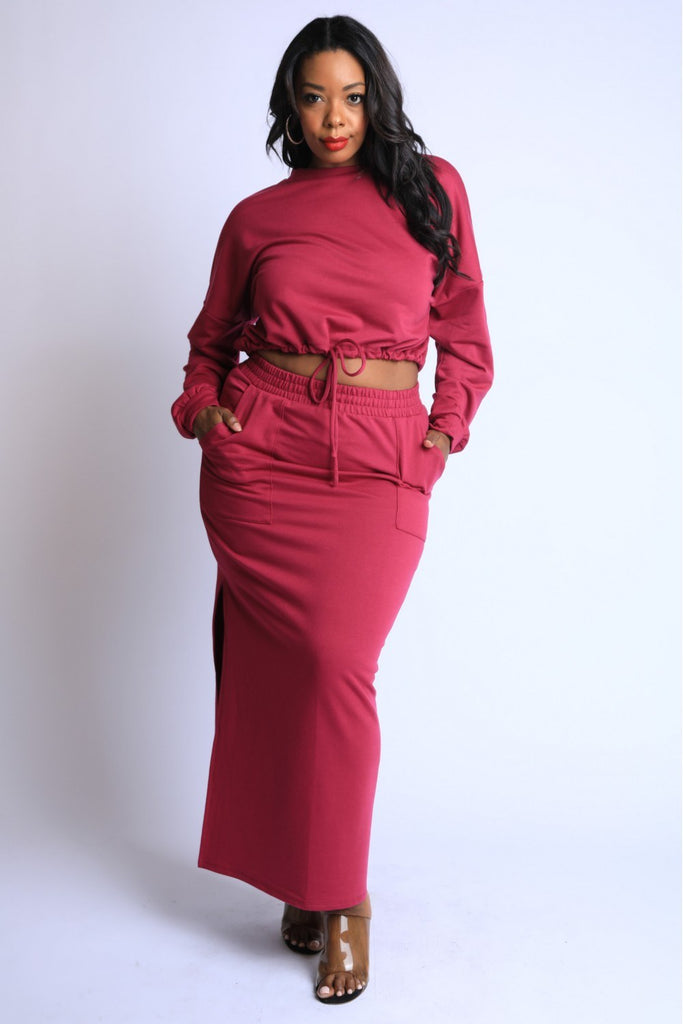 Maxi Skirt Lounge Set - Deals Kiosk