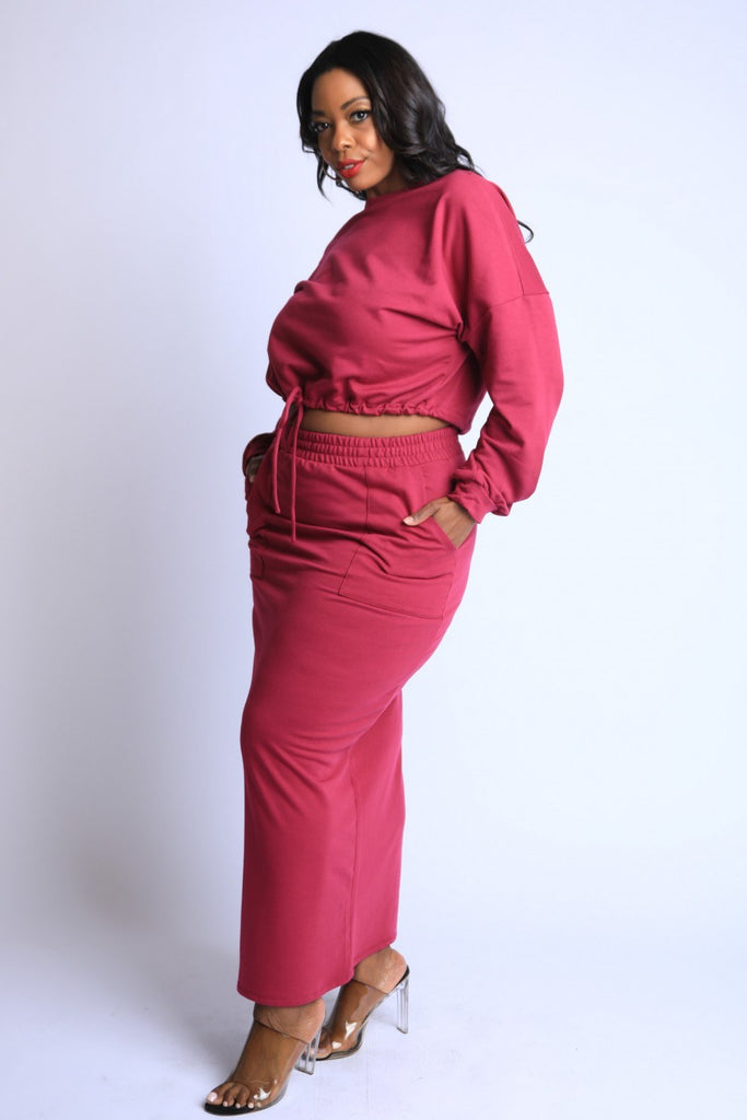 Maxi Skirt Lounge Set - Deals Kiosk