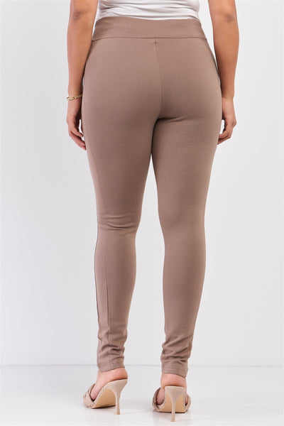 Plus Rubber Side Detail Lace Side Leg Legging Slim Pants - Deals Kiosk