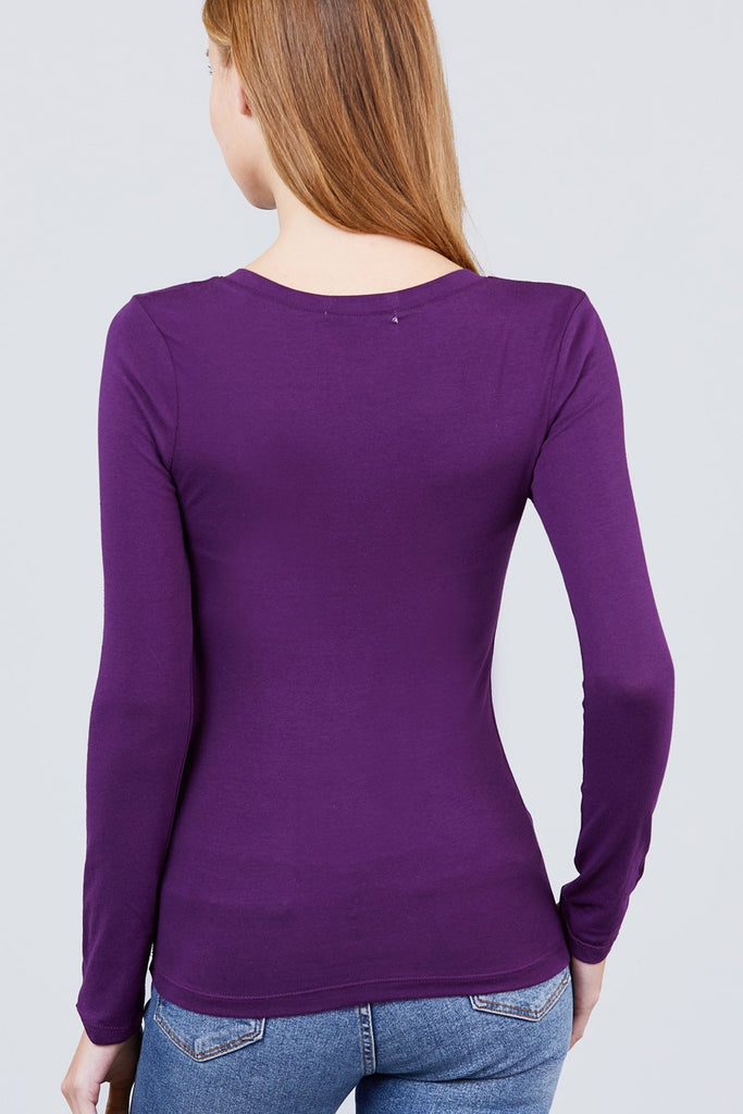 Cotton Jersey V-neck Top - Deals Kiosk
