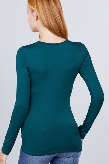 Cotton Jersey V-neck Top - Deals Kiosk