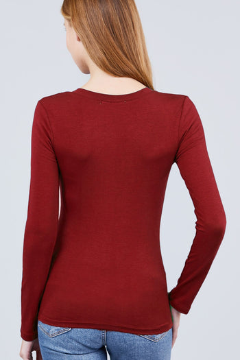Cotton Jersey V-neck Top - Deals Kiosk
