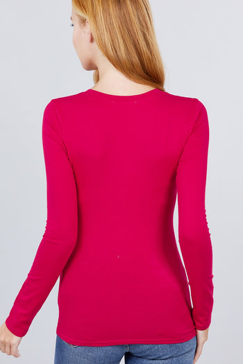 Cotton Jersey V-neck Top - Deals Kiosk