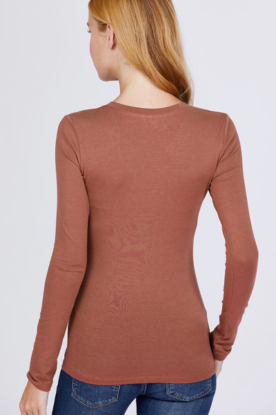 Cotton Jersey V-neck Top - Deals Kiosk