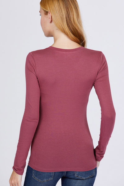 Cotton Jersey V-neck Top - Deals Kiosk