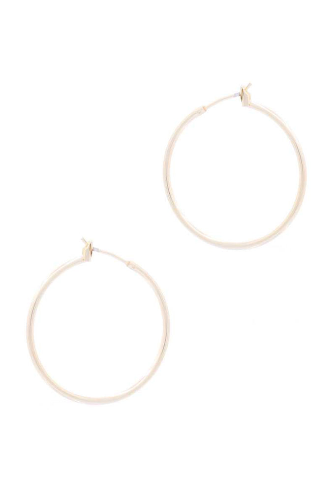 Basic Metal Hoop Earring - Deals Kiosk