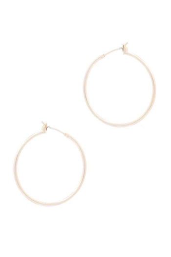 Basic Metal Hoop Earring - Deals Kiosk