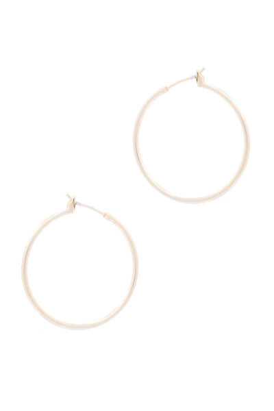 Basic Metal Hoop Earring - Deals Kiosk