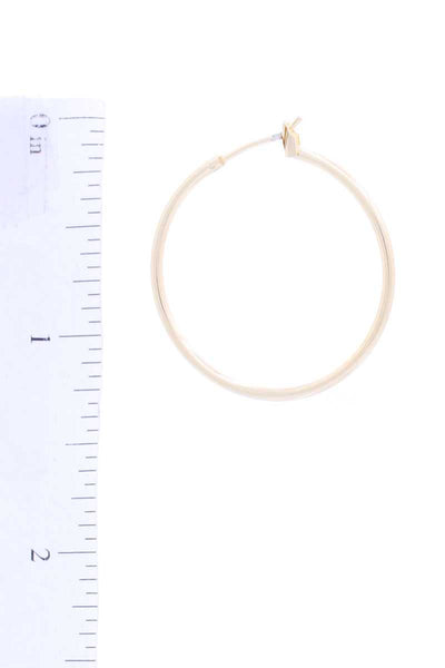 Basic Metal Hoop Earring - Deals Kiosk